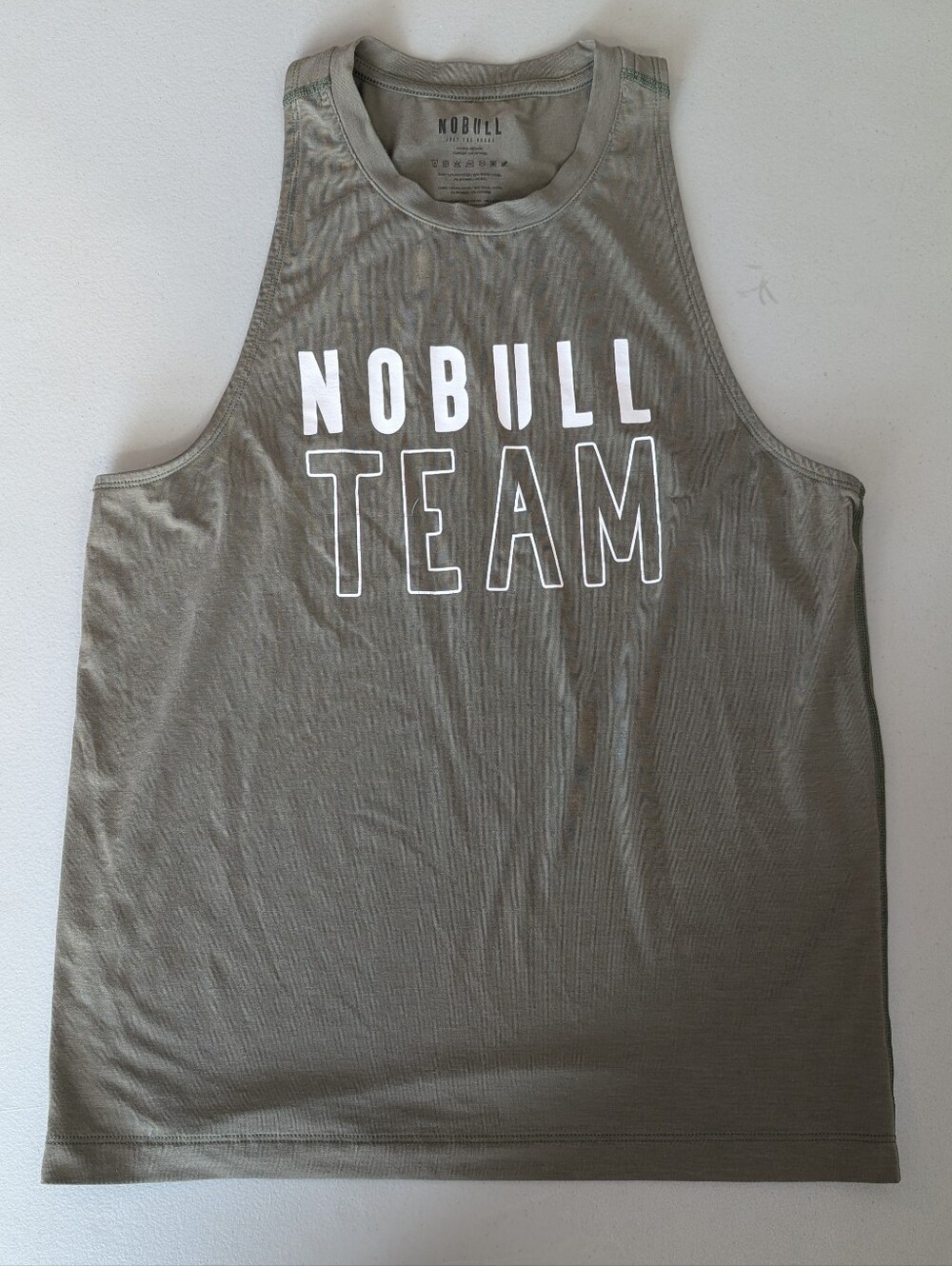 NoBull green tank top, women's small